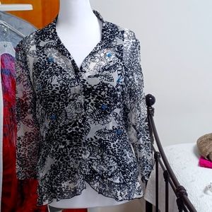 Blouse with Camisole 100% Silk.